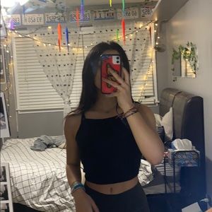 ☆Black Cami Crop Top